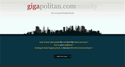 Desktop Screenshot of gigapolitan.com
