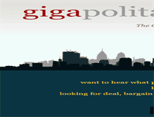 Tablet Screenshot of gigapolitan.com
